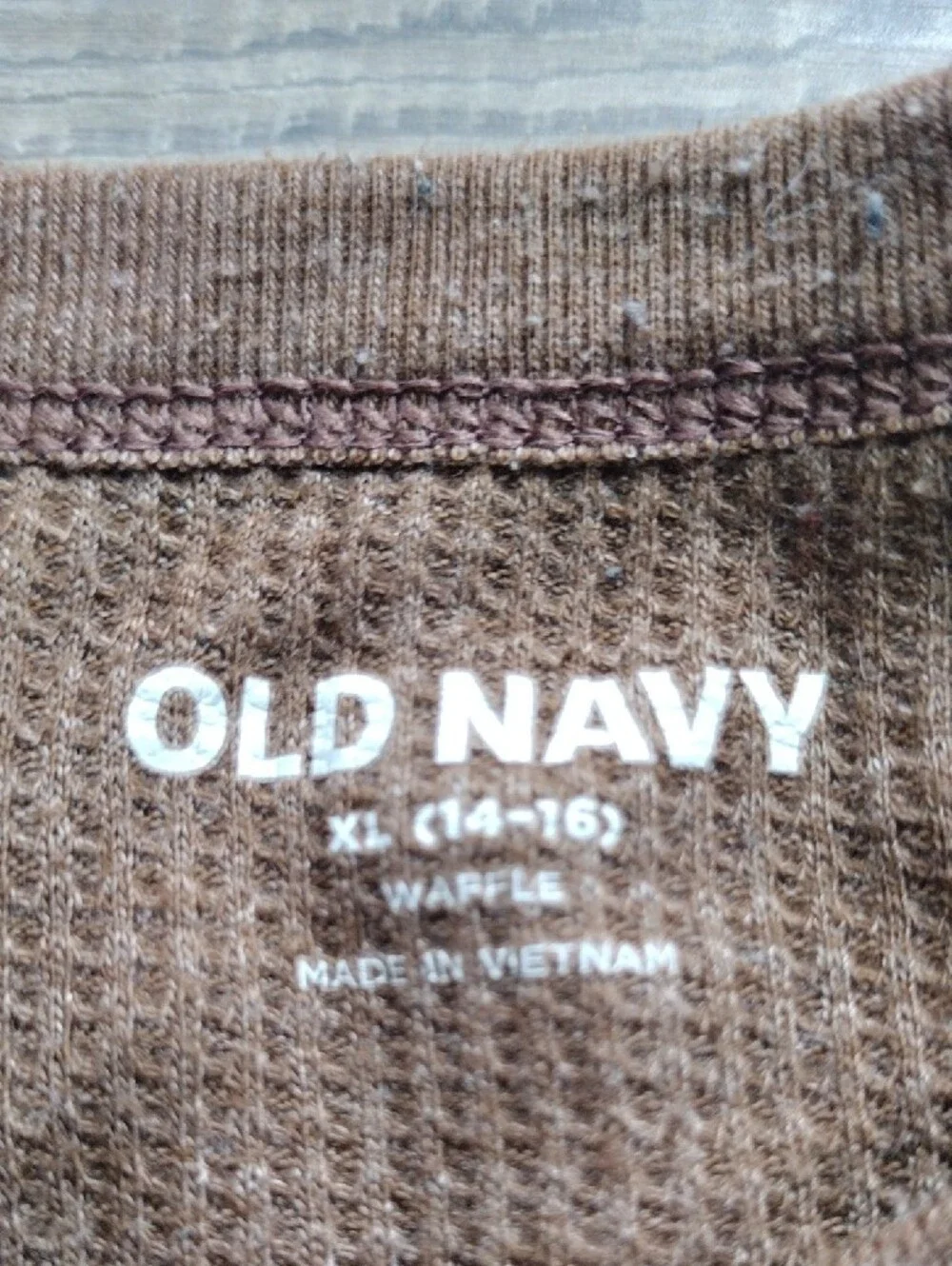 Old Navy Brown Ribbed Long Sleeve Tee for Kids